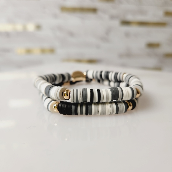 Stretchy Cat Mom Bracelet Set Friendship Beaded Jewelry Cat Gift For Her - Picture 3 of 3